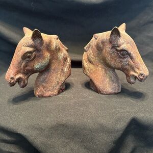 Aubaho Iron Horse Sculpture set of 2